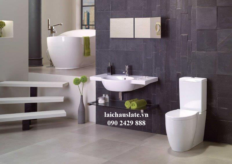 Ốp lát nhà tắm - WC với đá Slate Lai Châu